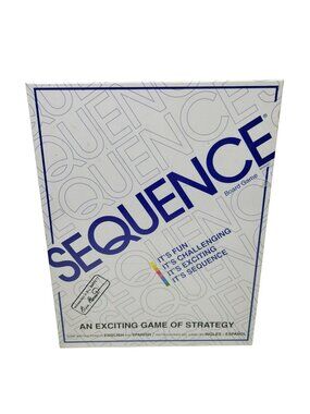 SEQUENCE Family Board Game NEW SEALED Strategy 1995 JAX No. 8002